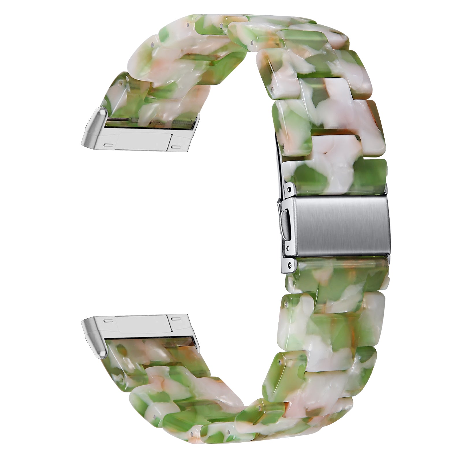For Fitbit Versa 4 Sense 2 Resin Watch Band Strap Adjustable Bracelet with Stainless Steel Buckle For Fitbit Versa 4 Sense 2 Resin Watch Band Strap Adjustable Bracelet with Stainless Steel Buckle